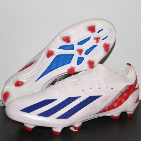 Adidas X Crazyfast .1 FG USA Soccer Cleats Mens 13 White Red Blue